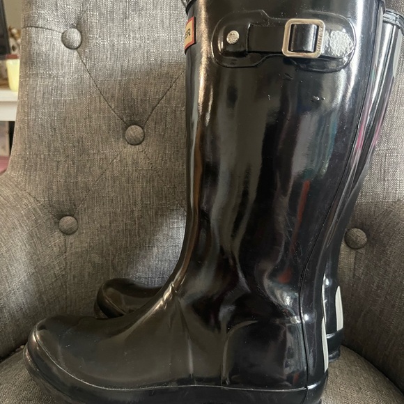 Hunter Classic Black kids Waterproof Boots - Picture 3 of 3